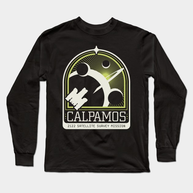 Calpamos 2122 Satellite Survey Mission Long Sleeve T-Shirt by Aberrant Assembly